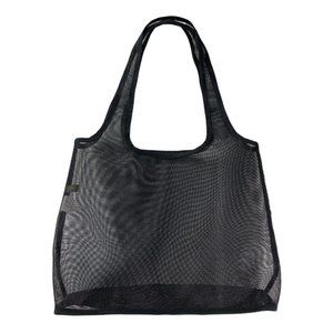 J. Crew Mesh Shoulder Bag See Through Black